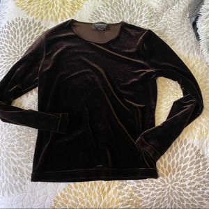 Sadimara Brown Velvety Shirt Size S
